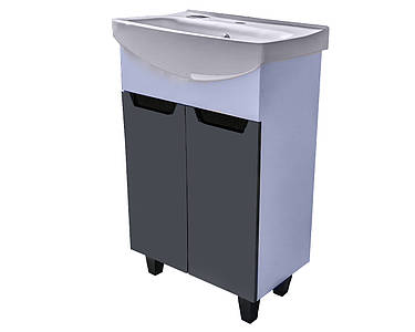 Тумба Poli під умивальник Церсія 50 Д2 Граніт Без умивальника в комплекті