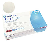 Перчатки нитриловые Medicom SafeTouch Advanced Platinum - 50 пар, размер S (без пудры) белые, 3.6 г