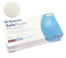 Рукавички нітрилові Medicom SafeTouch Advanced Platinum - 50 пар, розмір S (без пудри) білі