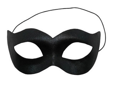 Маска чоловіча чорна маскарадна, фото 1