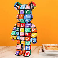 3D Конструктор - Мишка Bearbrick Алфавит (41 см) Magic Blocks.