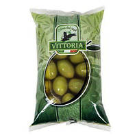 Оливки зеленые с косточкой в рассоле Vittoria Дольче 500 г