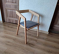 Дизайнерское кресло "Кинг" из натурального дерева в стиле LOFT
