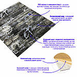 Самоклеюча декоративна 3D панель під чорну цеглу графіті 700х770х6мм (027) SW-00000077, фото 2