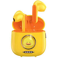 Детские беспроводные наушники с микрофоном в кейсе XO G6 Желтый