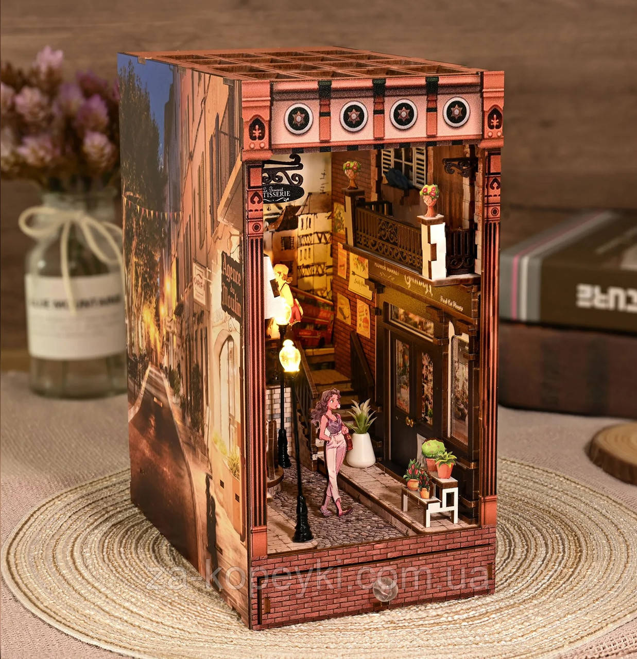 Бук Нук European Street Book Nook DIY Інтерьерний конструктор SL-11