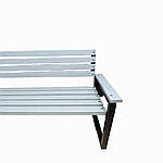 Лавка 1500х450х900 мм з металевого каркасу та дерева у стилі Loft, фото 3