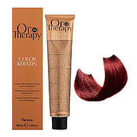 Безаммиачная крем-краска для волос Fanola Oro Therapy №5/606 Light chestnut warm red 100 мл
