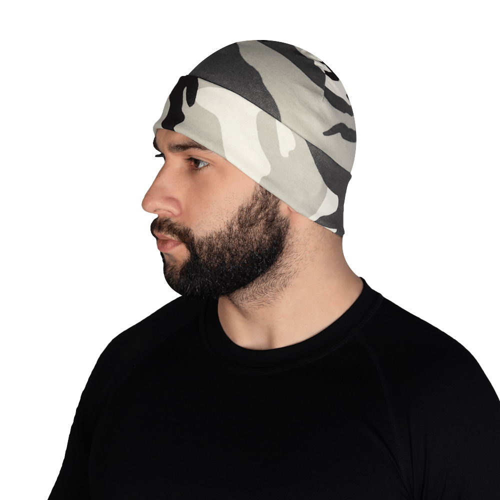 Демісезонна шапка з натуральної тканини Watch Cap City Grey з відворотом