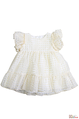 ОПТОМ Упаковка (68-74-80-86-92) Плаття в рельєфні точочки для маленької дівчинки MYMIO baby 8684496101513