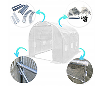 Теплица садовая большая 6м² (2х3х2 м), Домашний парник для рассады и цветов, Готовая дачная теплица большая