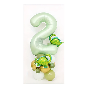 Фігури на стійці з кульок Міні Діно з оливою