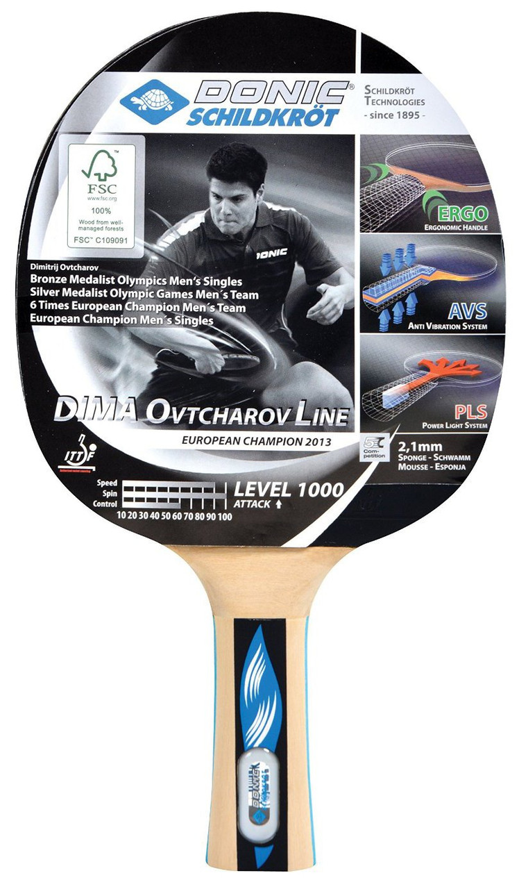 Ракетка для настільного тенісу DONIC OVTCHAROV 1000 (754411)