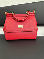 Женская сумка Дольче Габбана красная Dolce & Gabbana sicily Red