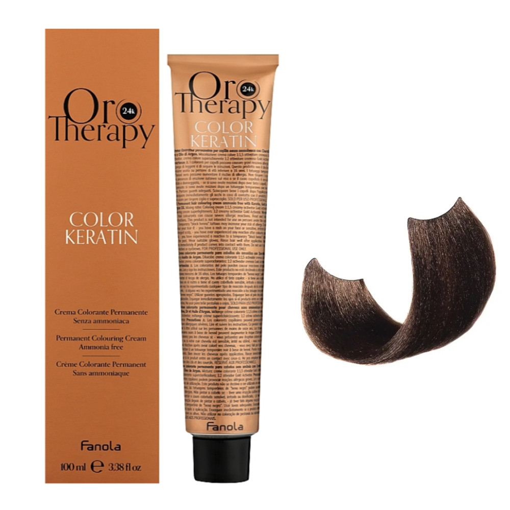 Fanola Oro Therapy стійка крем-фарба 6/0 100мл Puro Intensifier Coloring Gold Cream