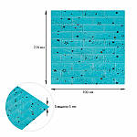 Самоклеюча 3D панель блакитні зірки 700х770х3мм (321) SW-00001342, фото 3