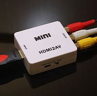 Конвертер видеосигнала hdmi в av Переходник конвертер hdmi в тюльпаны rca Аудио-видео конвертер hdmi