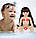 Лялька Реборн Reborn 55 см вініл-силіконова Кіра в наборі з соскою, пляшкою.  Можна купати, фото 9