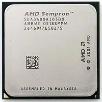 Б/В, Процессор, AMD Sempron 3400, sAM2, 1 ядро, 2.7 гГц