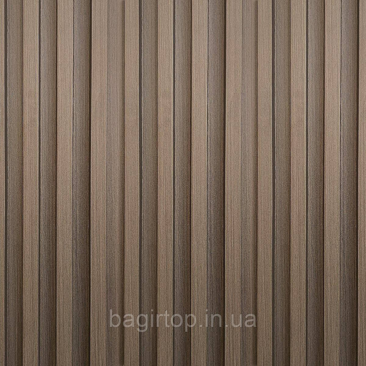 Декоративна стінова рейка капучино 3000*160*23мм (D) SW-00001538