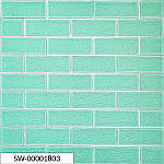 Панель стінова 70*70cm*5mm зелена цегла зі сріблом (D) SW-00001803, фото 6