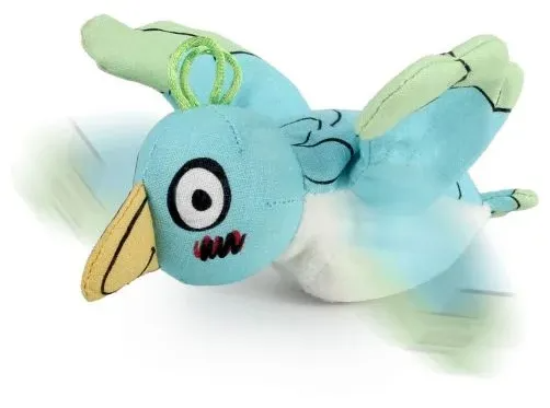 Іграшка для котів Вібруючий птах, AFP 2868, 18 x 18 x 4 см, бірюзовий