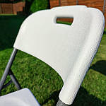 Складний стілець (стандартний тип) 47,5*59*86,5см белый SW-00001607, фото 3