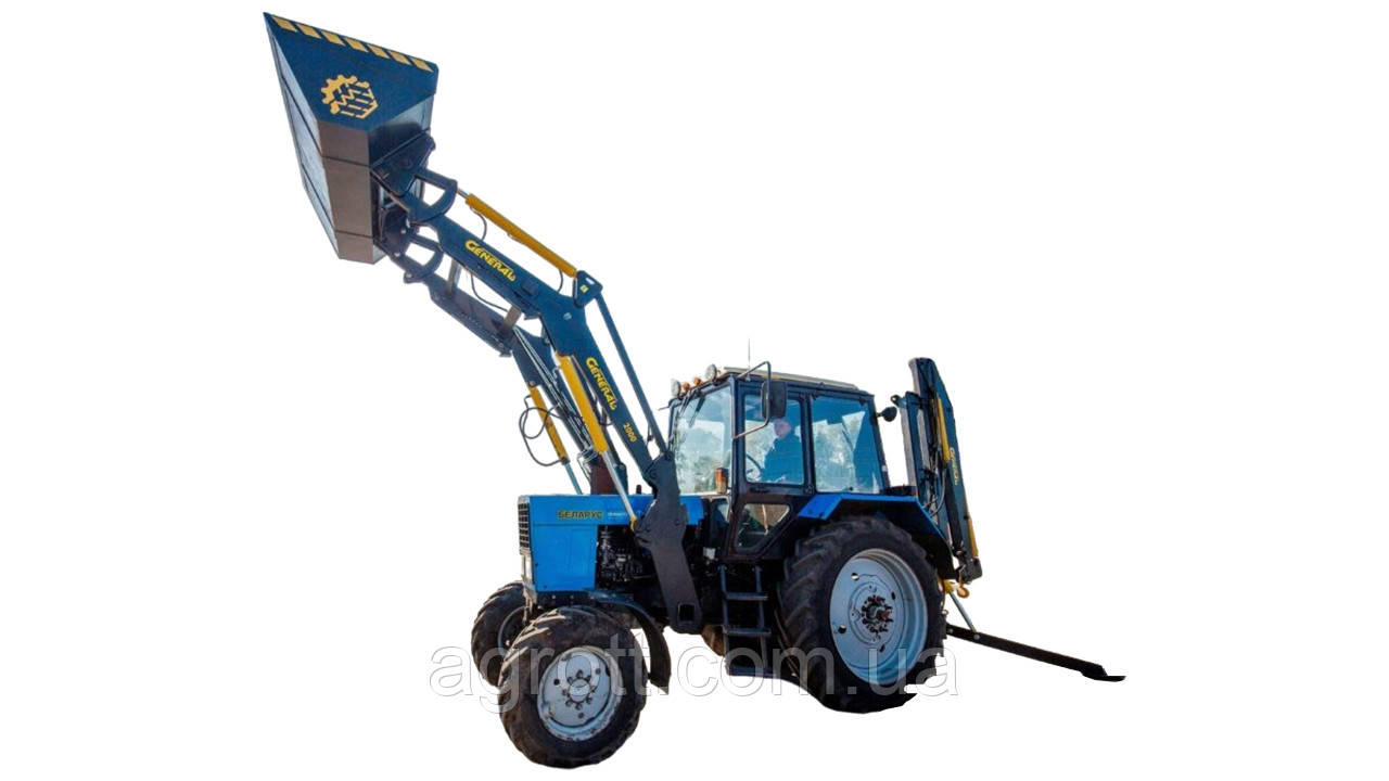 Швидкознімний фронтальний навантажувач КУН GENERAL X на трактор МТЗ-82, фото 1