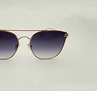 Солнцезащитные очки женские, стильные в металлической тонкой оправе