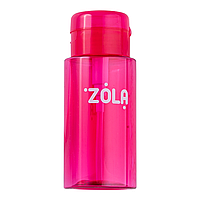 ZOLA Емкость пластиковая для жидкости с насосом-дозатором (Розовая)