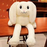 Плюшевый заяц, уши и тянущиеся лапы, детская мягкая игрушка-подушка 52 см