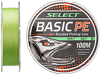 Шнур Select Basic PE 100m (салатовий) 0.18mm 22lb/9.9kg