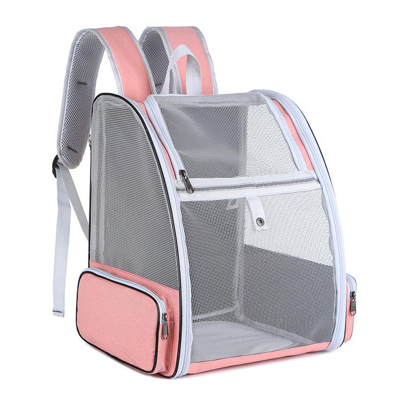 Рюкзак-переноска для котів та собак 41х28х35 CosmoPet CP-42 Peach