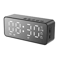 Портативная беспроводная Bluetooth колонка G-50 5W настольные часы с аккумулятором будильник