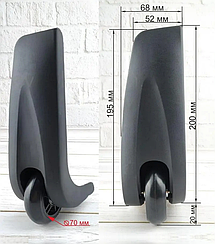 Колісні блоки для валізи ЧКБ14-03 (D=70 мм)