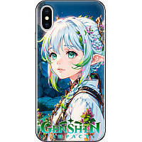 Чехол Силиконовый с Картинкой на iPhone XS (Аниме Находа Геншин, Anime Nahida Genshin)