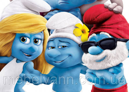 Фотошлях Chameleon Смурфики 100х100см, фото 1