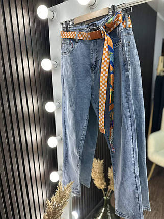 Неймовірні жіночі джинси, тканина "Джинс" 48, 50, 52, 54, 56, 58 розмір 48, фото 2