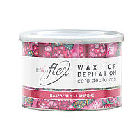 Теплий віск у банці Italwax FLEX - Малина, 400 г.