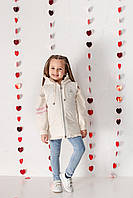 Жилетка для дівчинки Стася 86, Молочний