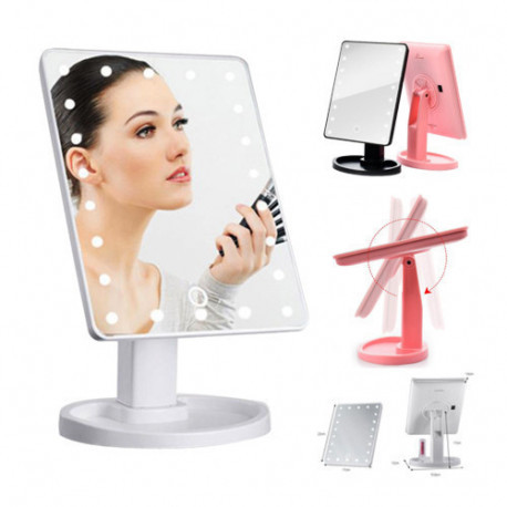 Косметичне дзеркало з підсвіткою 22 LED MIRROR, фото 1