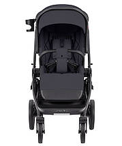 Універсальна коляска 2в1 CARRELLO Omega CRL-6540 Meteor Grey + adapters Темно-сіра, фото 5
