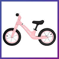 Детский беговел велобег на нейлоновой раме 12 дюймов PROFI KIDS MBB 1011-3 Розовый