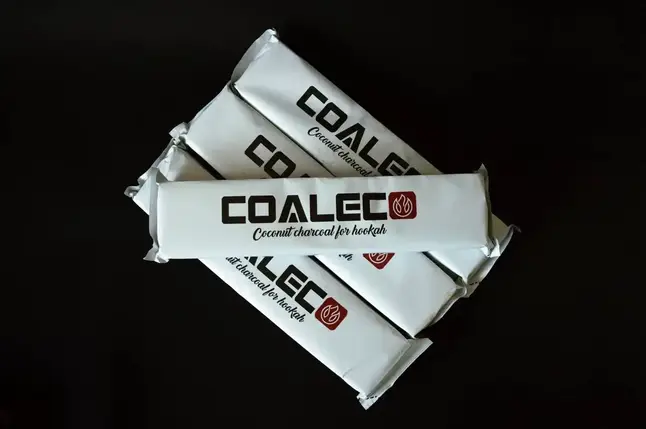 Кокосове вугілля для кальяну від COALECO – 0.25 кг, 18 штук, фото 2