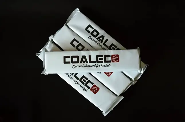 Кокосове вугілля для кальяну від COALECO – 0.25 кг, 18 штук, фото 1