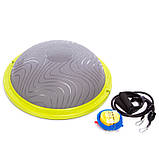 Балансувальна напівсфера для фітнесу з еспандерами 60 см BOSU SPOINT FI-1934, фото 2