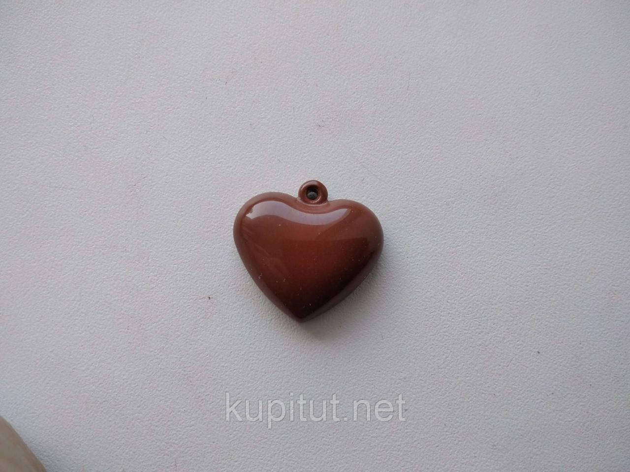 Турманиевая подвеска сердечко для ожерелья (М-8) - фото 1 - id-p498620056