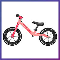 Детский беговел велобег на нейлоновой раме 12 дюймов PROFI KIDS MBB 1010-3 Розовый