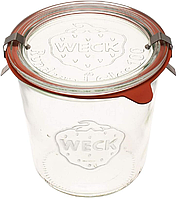 Банка WECK 742 скляна 0.5 л із скляною кришкою Made in Germany