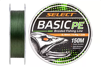 Шнур Select Basic PE 150m (темно-зелений) 0.18mm 22lb/9.9kg